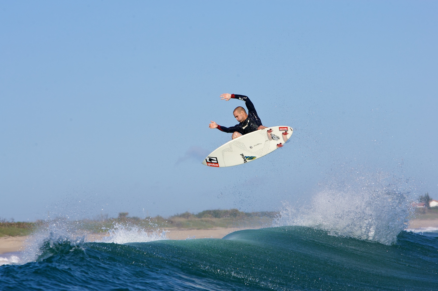 CJ Hobgood taking flight at Chernobyls shot from a Yamaha jets.. Photo: Mez ESCHOF Class of 2006 - Dick "Mez" Meseroll